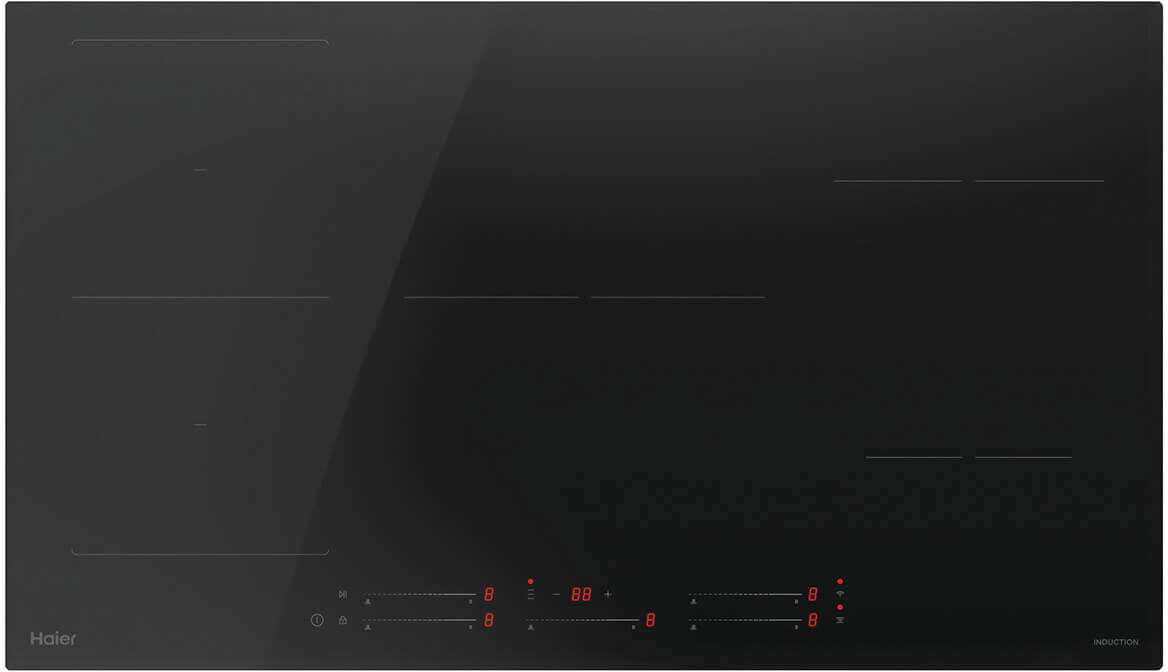 Haier 90cm 5 Zone 500 Series Induction Cooktop Black HCI905FTB4