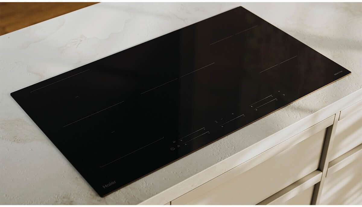 Haier 90cm 5 Zone 500 Series Induction Cooktop Black HCI905FTB4