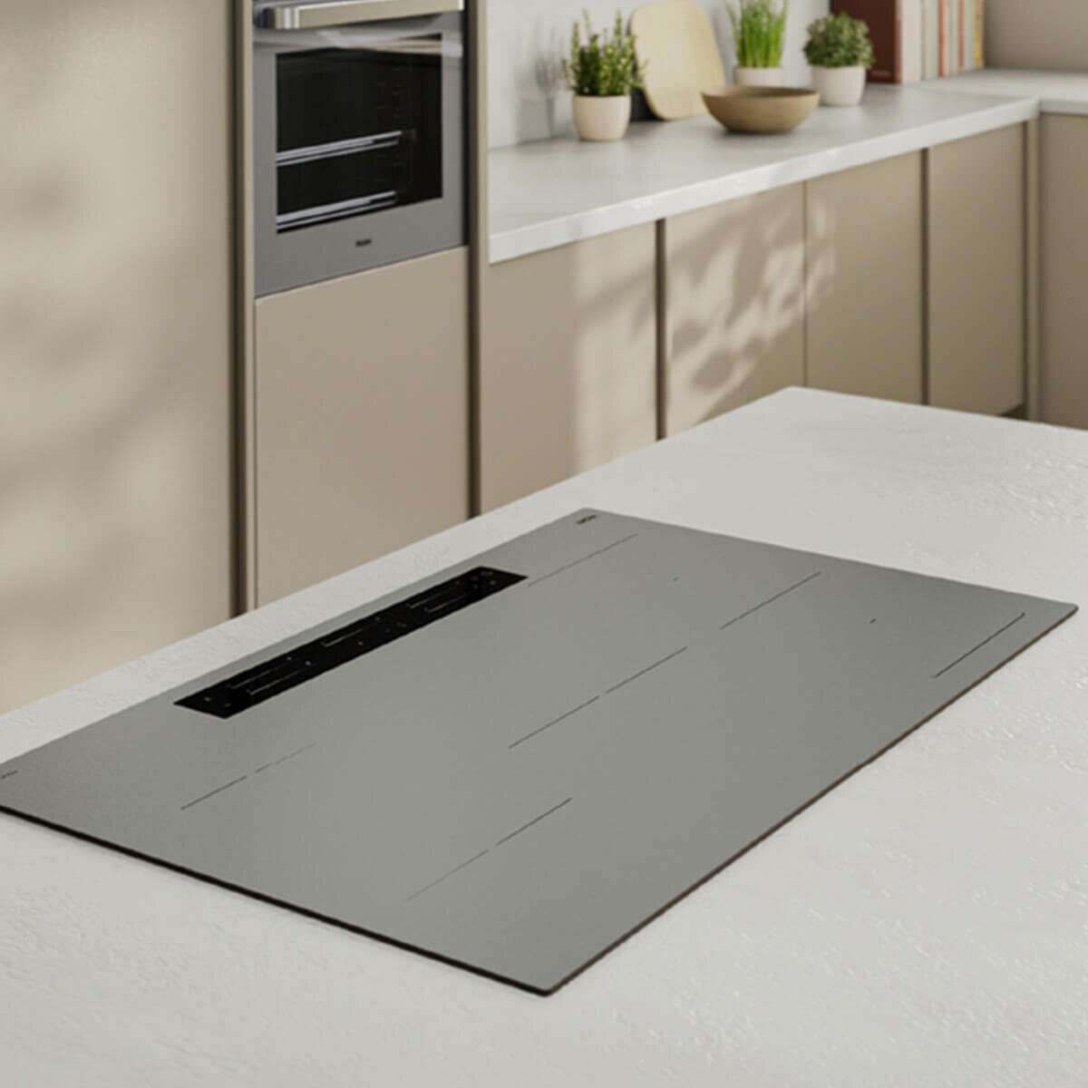 Haier 90cm 5 Zone 500 Series Induction Cooktop Grey HCI905FTG4