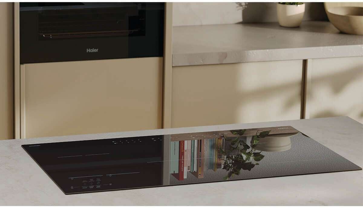 Haier 90cm 5 Zone 300 Series Induction Cooktop Black HCI905TPB4