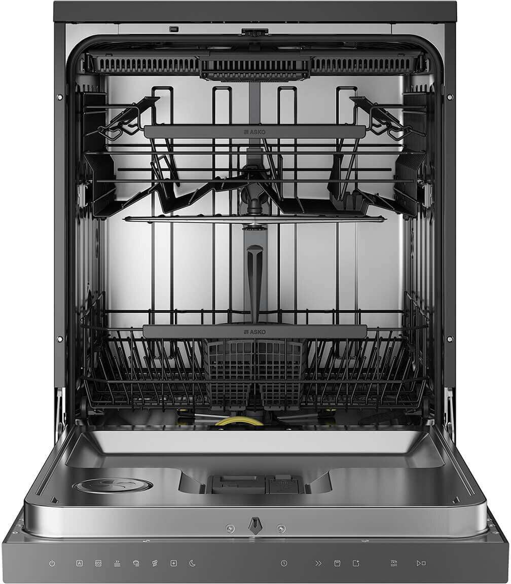 ASKO 60cm Core Freestanding Dishwasher Black Steel HDFS143B.BS.AU