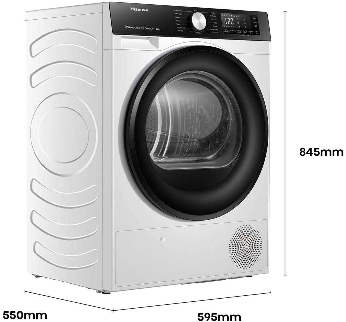 Hisense 8kg Series 3 Heat Pump Dryer HDFS80HS | Greater Sydney Only