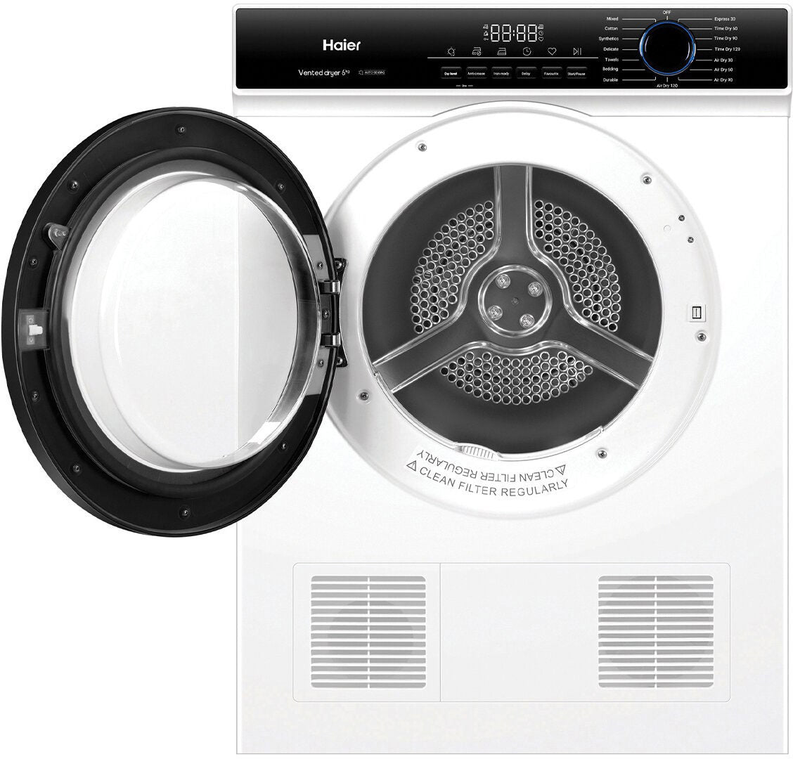 Haier 6kg  Series 300 Sensor Vented Dryer HDV60AWW1 | Greater Sydney Only