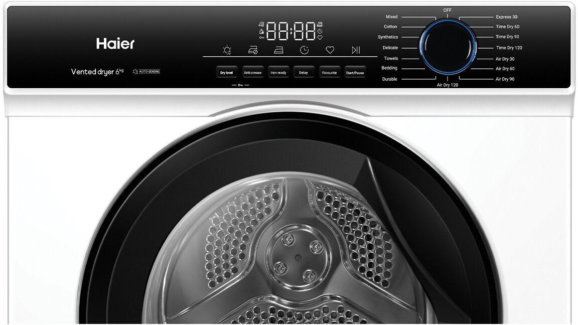 Haier 6kg  Series 300 Sensor Vented Dryer HDV60AWW1 | Greater Sydney Only