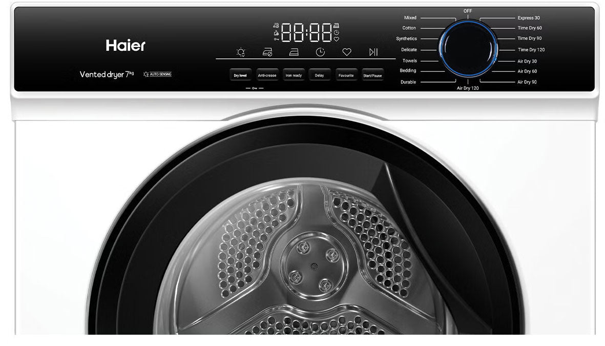 Haier 7kg Series 300 Sensor Vented Dryer HDV70AWW1 | Greater Sydney Only