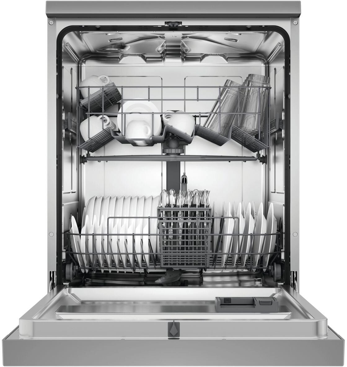 Haier 60cm 300 Series Freestanding Dishwasher Satina HDW13F0S1