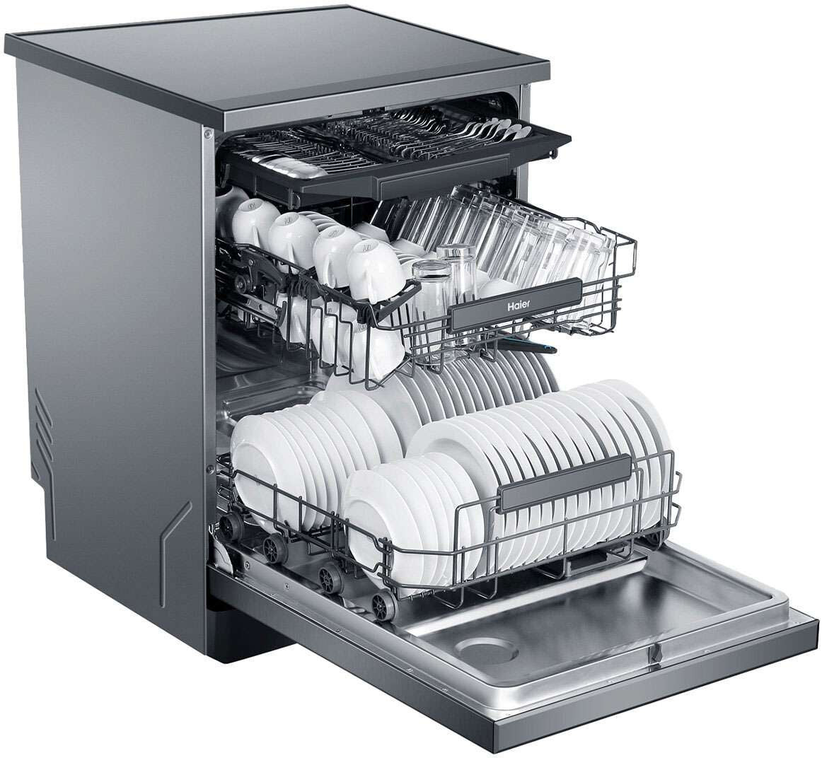 Haier 60cm Freestanding Dishwasher Satina HDW15F3S1