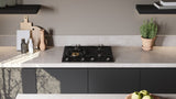 ASKO 60cm 4 Burner Gas Cooktop Graphite Black HG1666AD