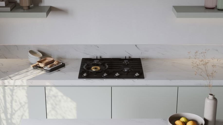 ASKO 60cm 4 Burner Gas Cooktop Graphite Black HG1666AD