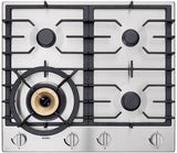 ASKO 60cm 4 Burner Gas Cooktop Stainless Steel HG1666SD
