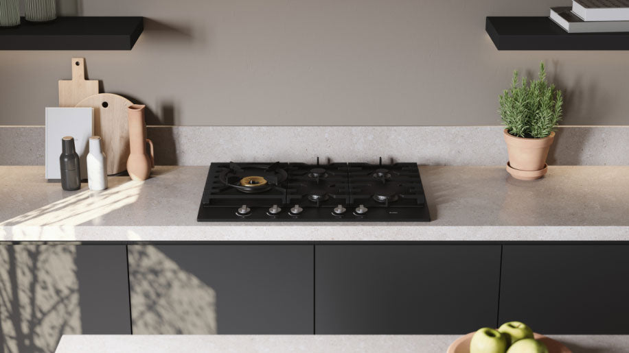 ASKO 75cm 5 Burner Gas Cooktop Graphite Black HG1776AD