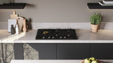 ASKO 75cm 5 Burner Gas Cooktop Graphite Black HG1776AD