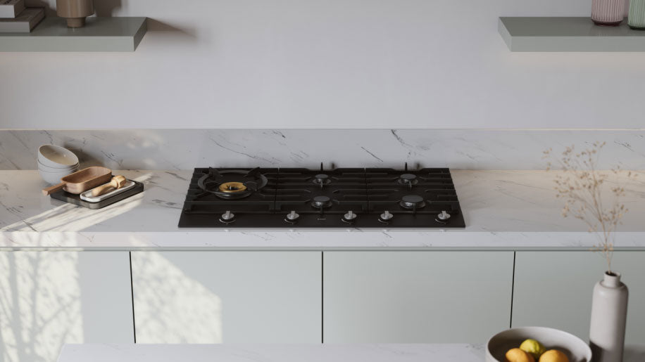 ASKO 90cm 5 Burner Gas Cooktop Graphite Black HG1986AD