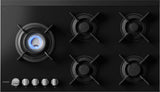 ASKO 90cm 5 Burner Gas Cooktop Black Glass HG8953BGD1