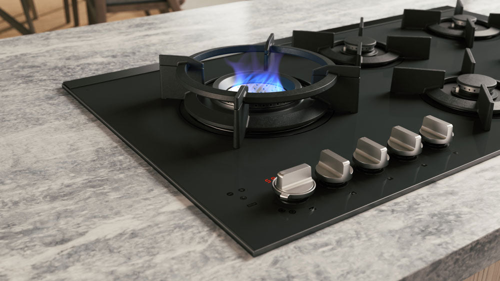 ASKO 90cm 5 Burner Gas Cooktop Matte Black HG8954MGD1