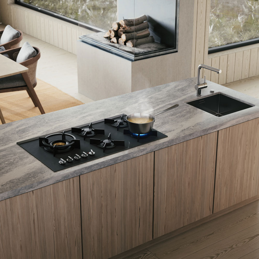 ASKO 90cm 5 Burner Gas Cooktop Matte Black HG8954MGD1