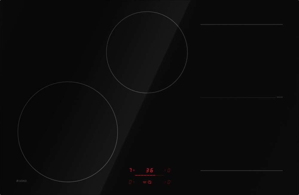 ASKO 80cm 4 Zone Induction Cooktop Black HI2842FBG1