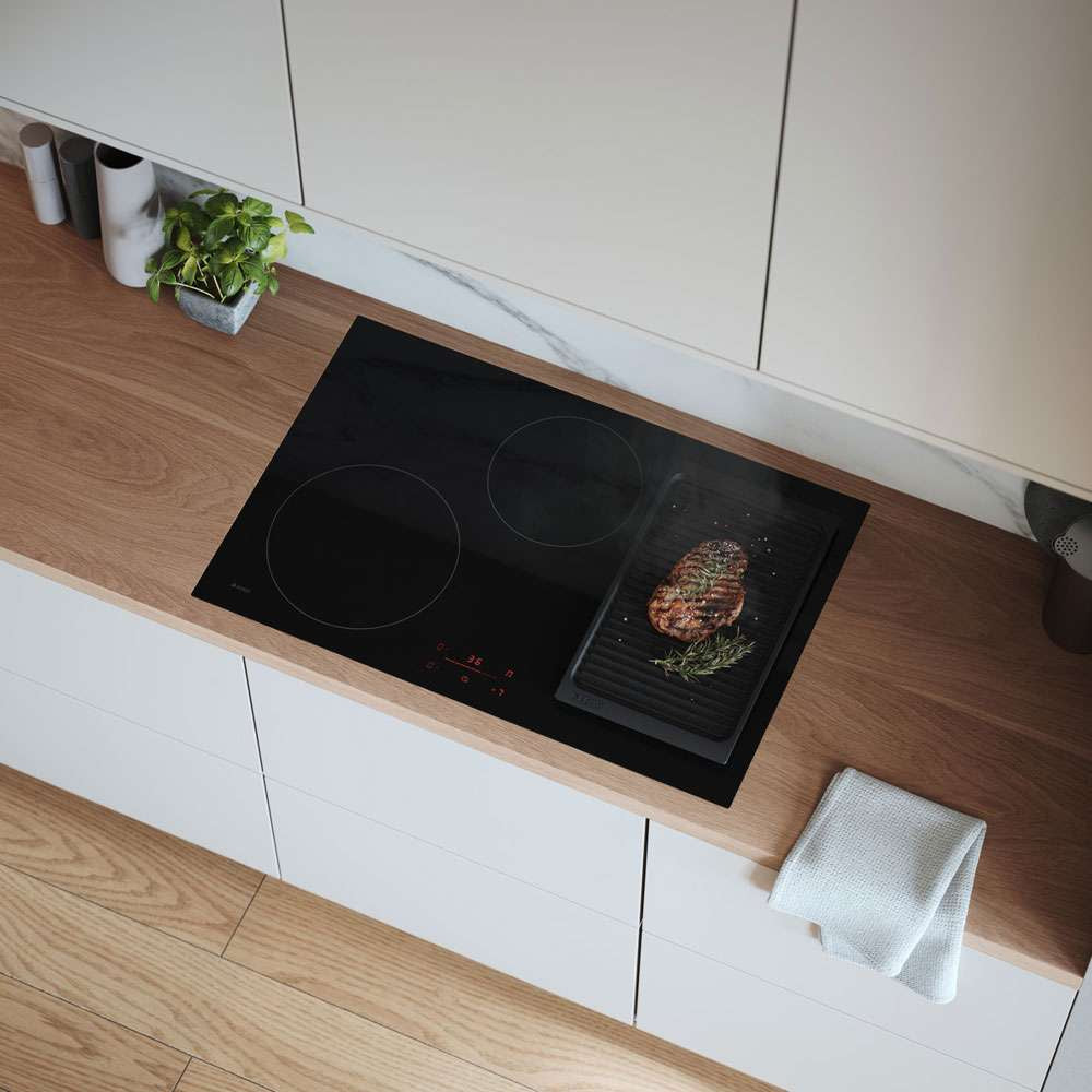 ASKO 80cm 4 Zone Induction Cooktop Black HI2842FBG1
