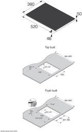 ASKO 38cm Series 5 2 Zone Induction Cooktop HI5320FBG1