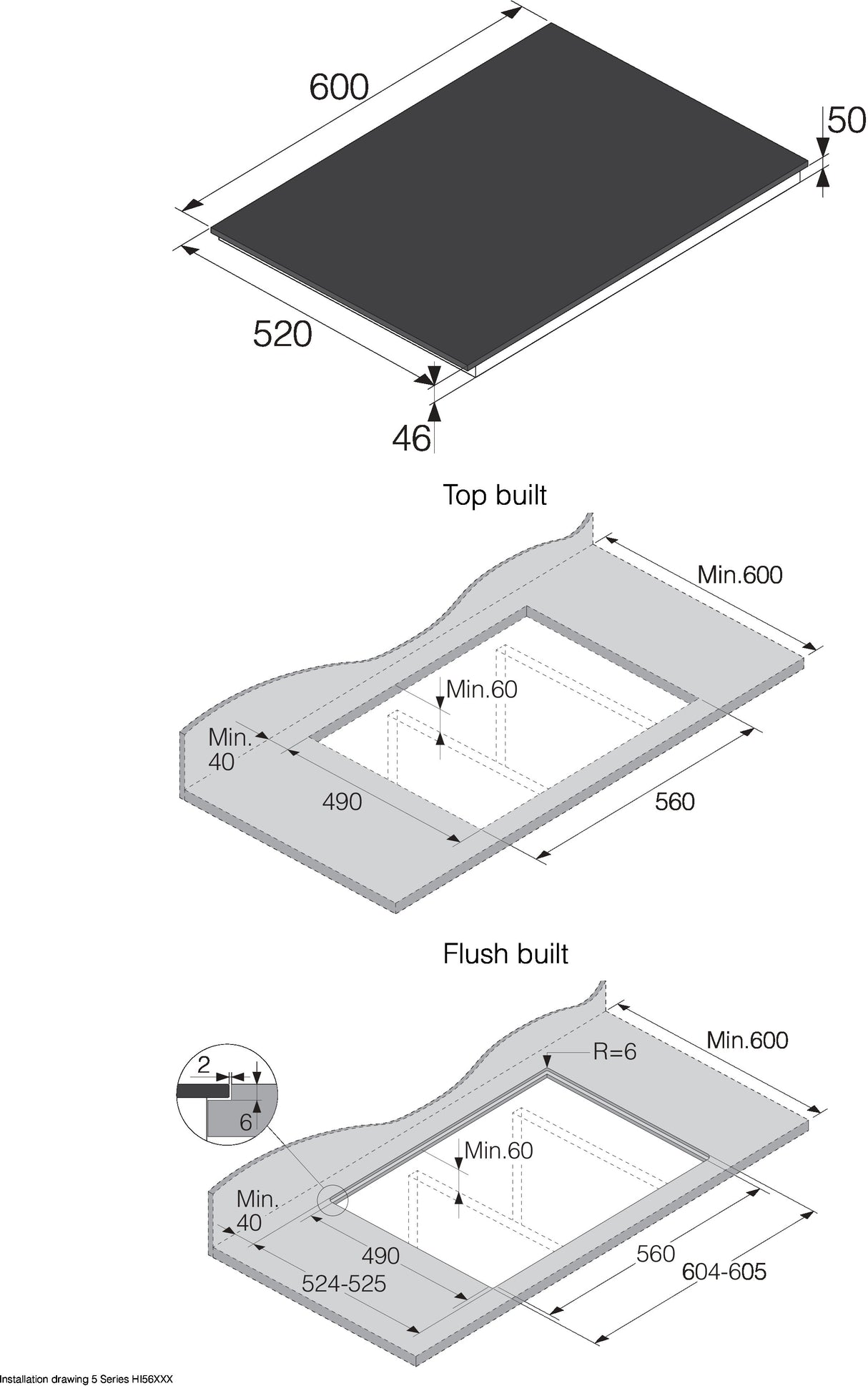 ASKO 60cm Series 5 4 Zone Induction Cooktop Black HI5643FBG1