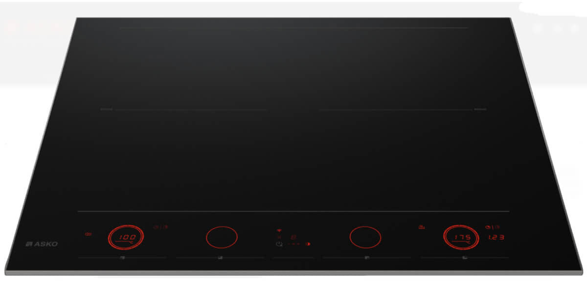 ASKO 60cm 4 Zone Induction Cooktop Black HID654GC