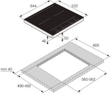 ASKO 60cm 4 Zone Induction Cooktop Black HID654GC