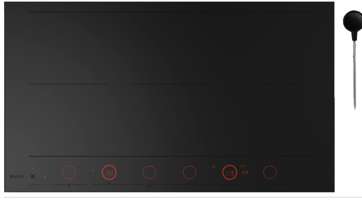 ASKO 90cm 6 Zone Induction Cooktop Matte Black HID956MC