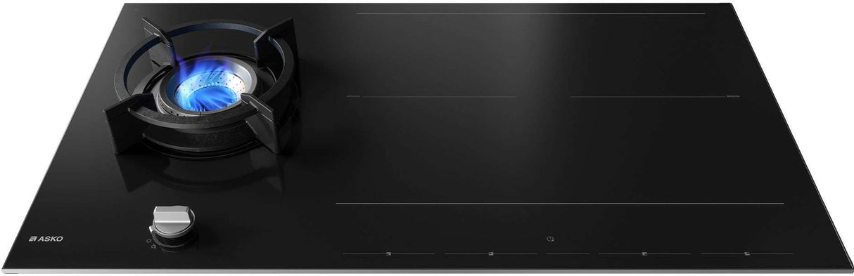 ASKO 90cm Duo Fusion Induction Gas Cooktop Black HIG89524BGD1