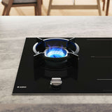 ASKO 90cm Duo Fusion Induction Gas Cooktop Black HIG89524BGD1