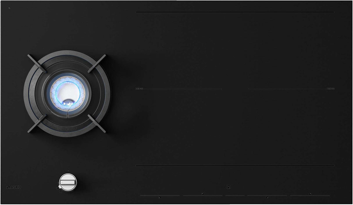 ASKO 90cm Duo Fusion Induction Gas Cooktop Matte Black HIG89524MGD1