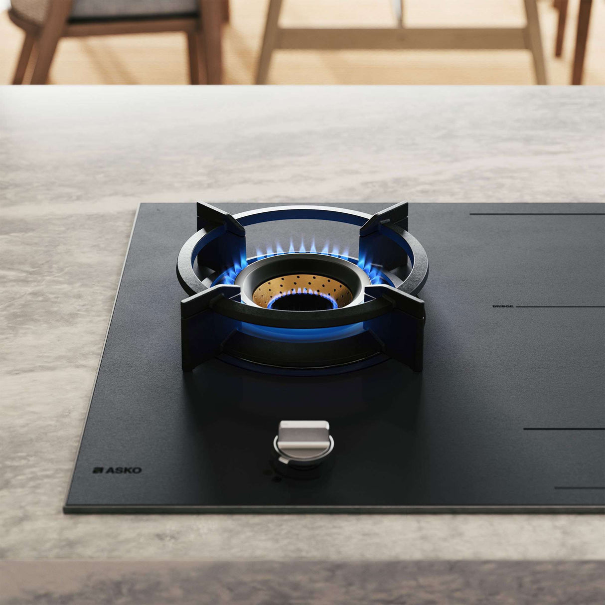 ASKO 90cm Duo Fusion Induction Gas Cooktop Matte Black HIG89524MGD1