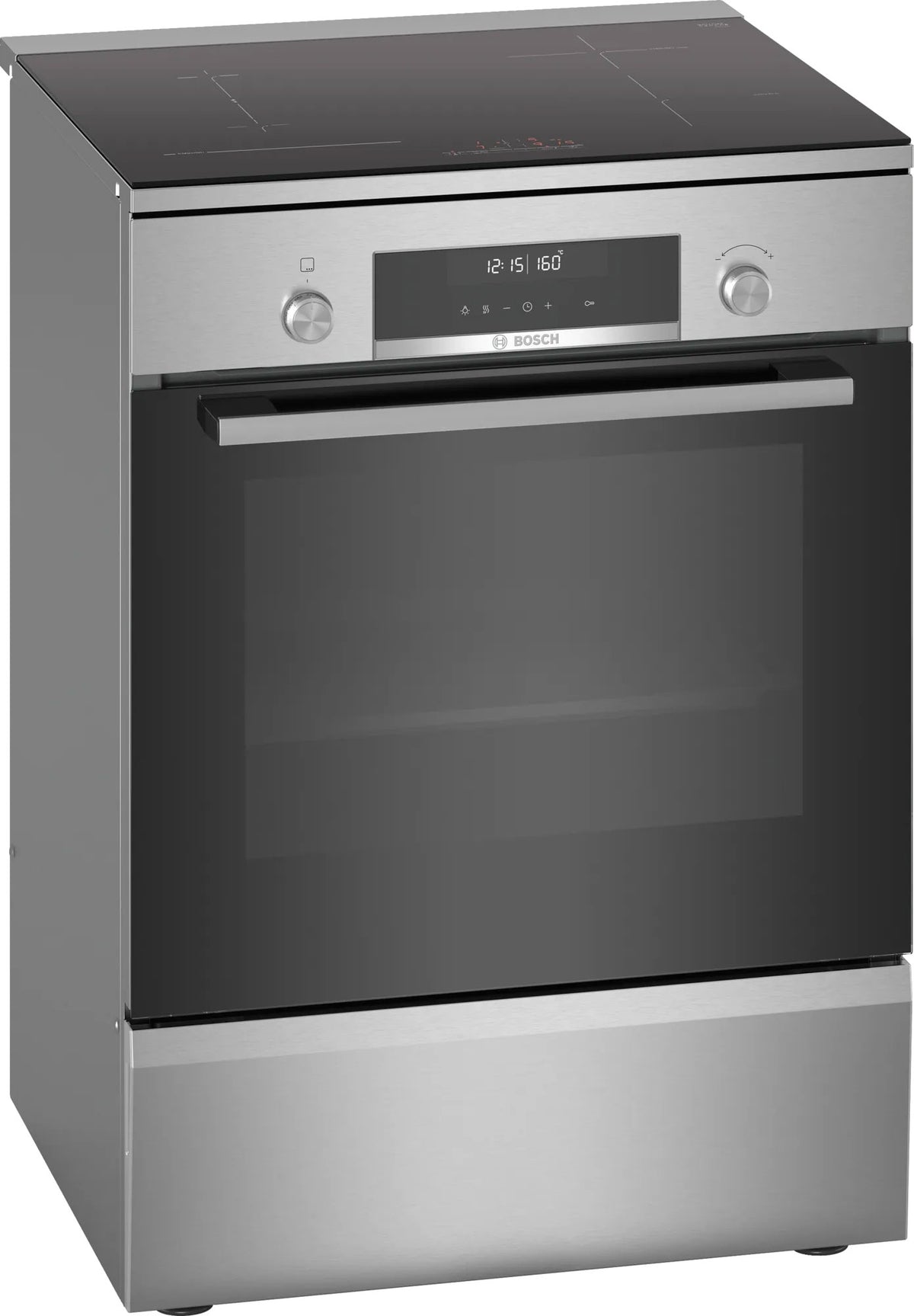 Bosch Series 6 Induction Freestanding Cooker Stainless Steel HLS79R351A