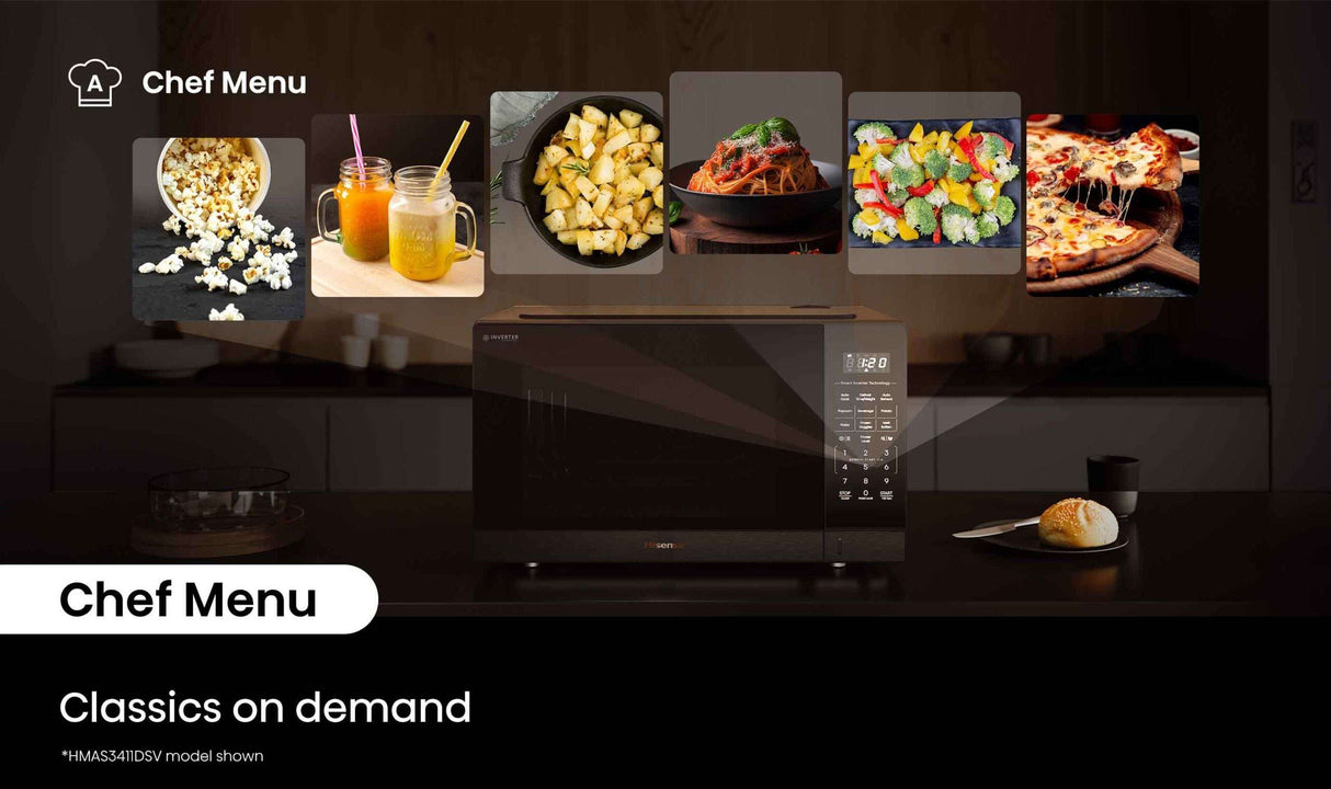 Hisense 25L 900W Microwave White HMAS2509WP