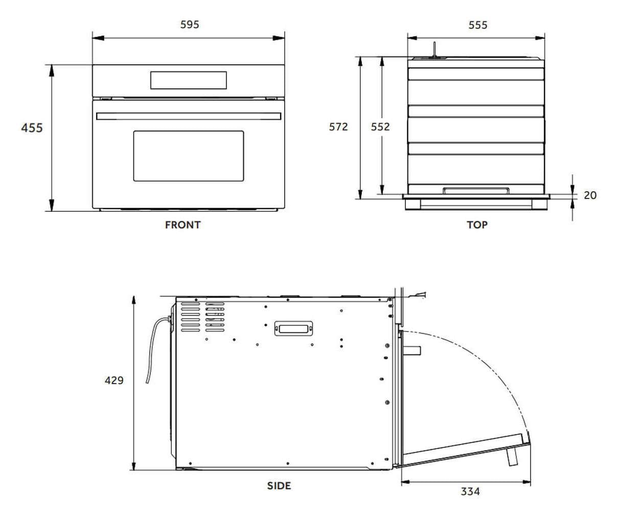 Haier 60cm 11 Function Built-in Combi-Microwave Oven Black HMO60S11EB1