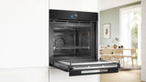 Bosch Series 8 60cm Accentline Pyrolytic Oven with Added Steam and Microwave Black HNG978QB1A
