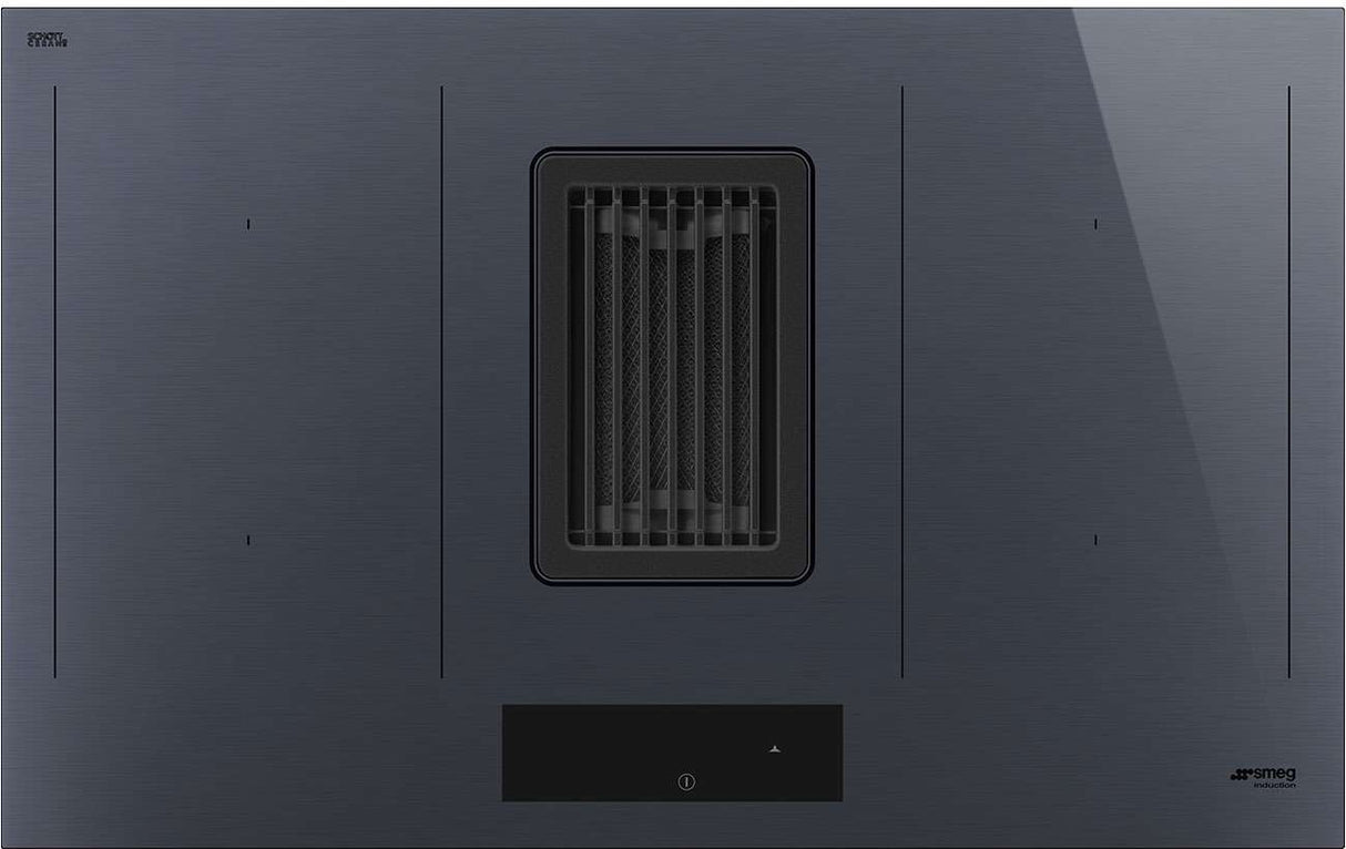 Smeg 83cm Linea Integrated Induction Cooktop Neptune Grey HOBD182DG
