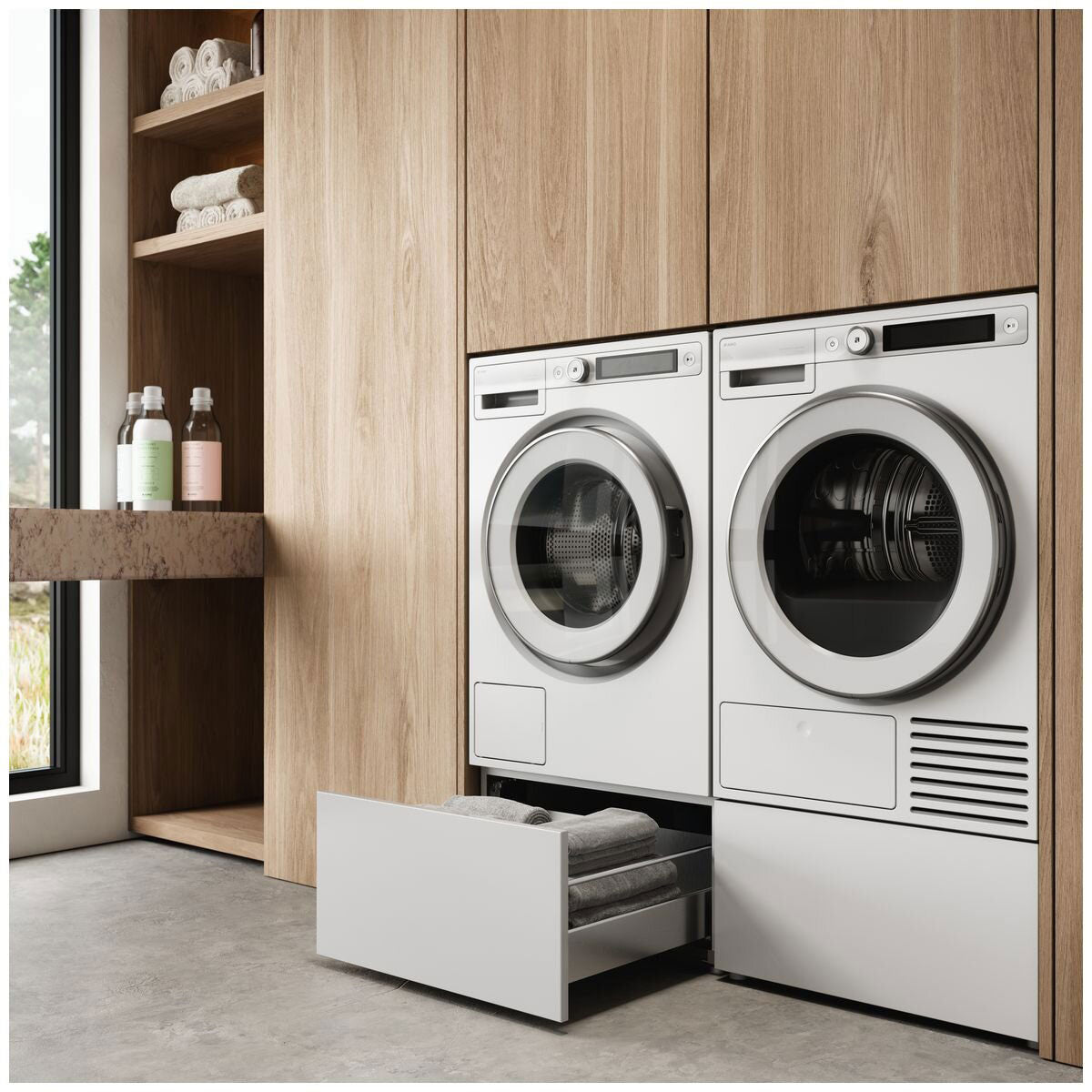 ASKO Laundry Pedestal Drawer White HP320W
