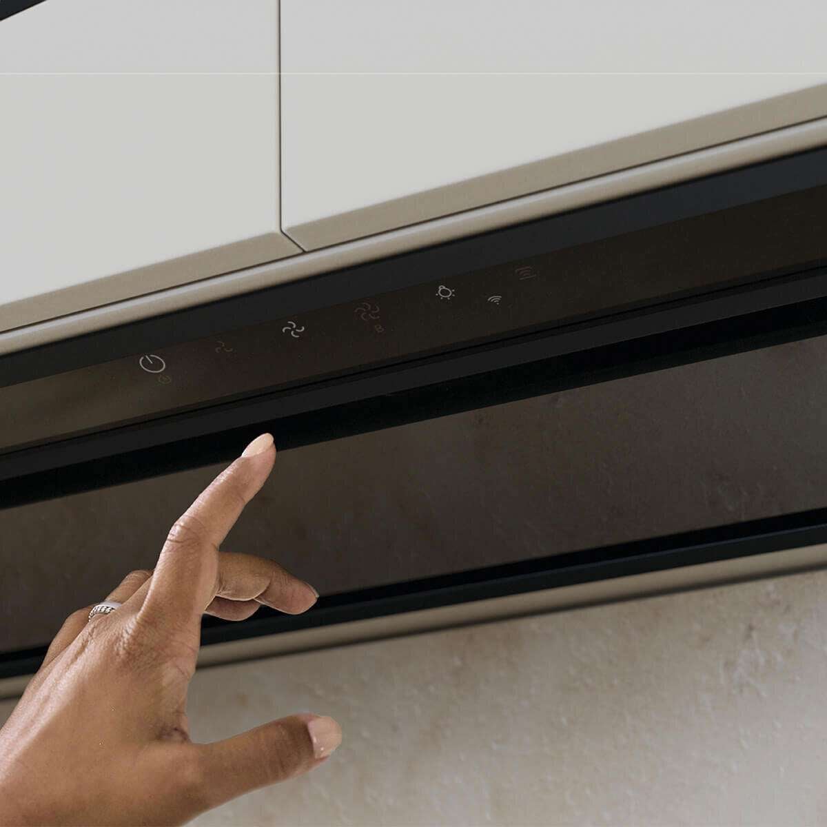 Haier 90cm 600 Series Integrated Insert Undermount Rangehood Black HPH90IMB2