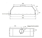 Haier 90cm 600 Series Integrated Insert Undermount Rangehood Black HPH90IMB2