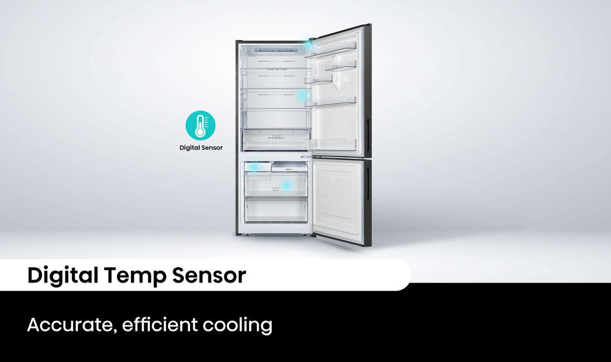 Hisense 417L Bottom Mount Refrigerator HRBM418B | Greater Sydney Only