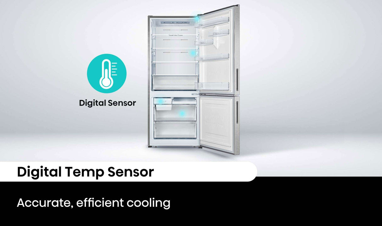 Hisense 417L Bottom Mount Refrigerator HRBM418S | Greater Sydney Only