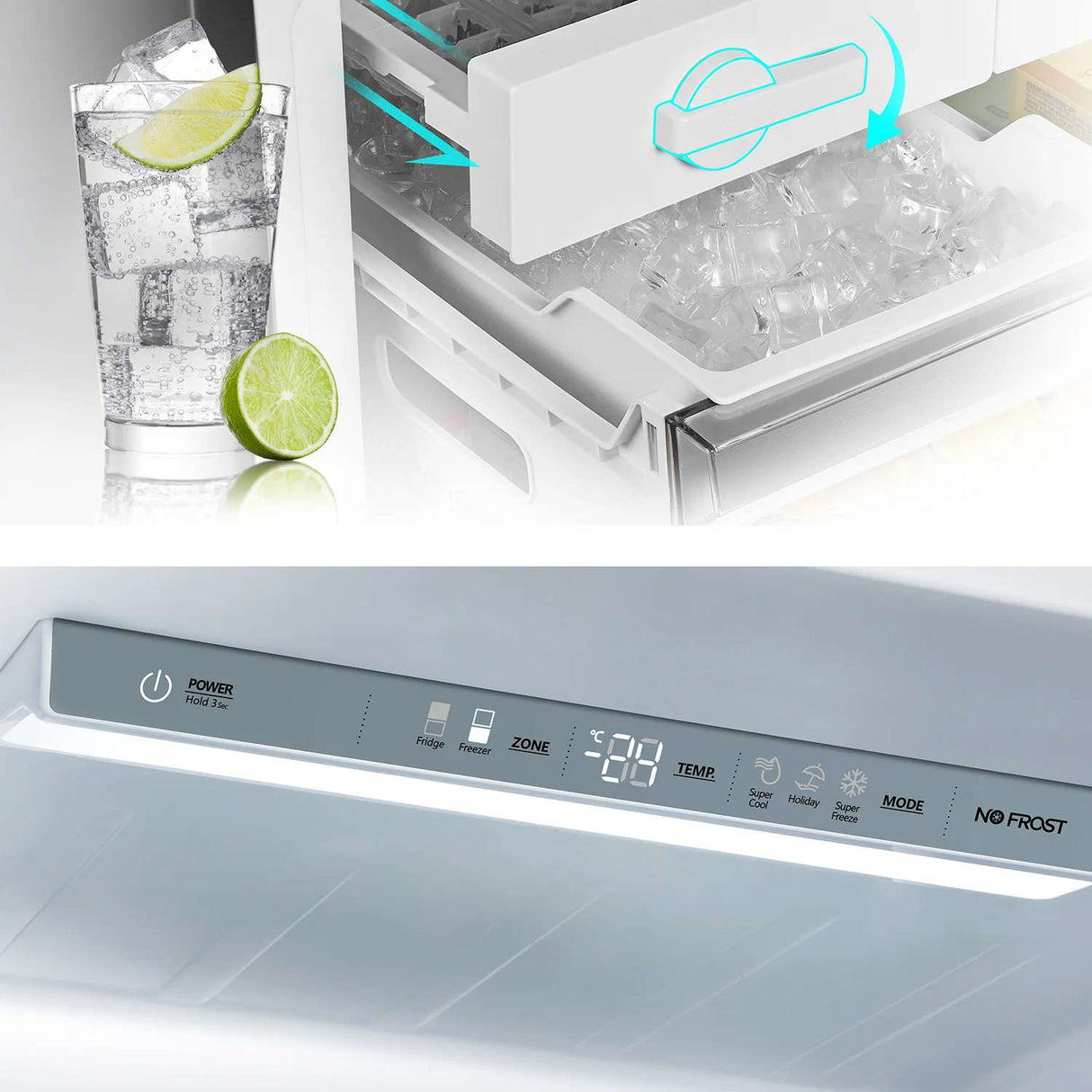 Hisense 417L Bottom Mount Refrigerator HRBM419B | Greater Sydney Only