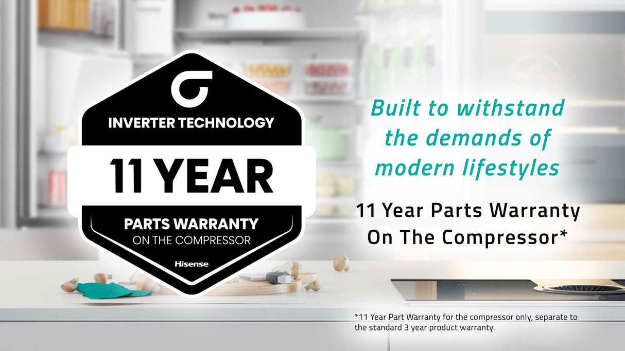 Hisense 500L Pureflat Bottom Mount Refrigerator HRBM500TBW | Greater Sydney Only