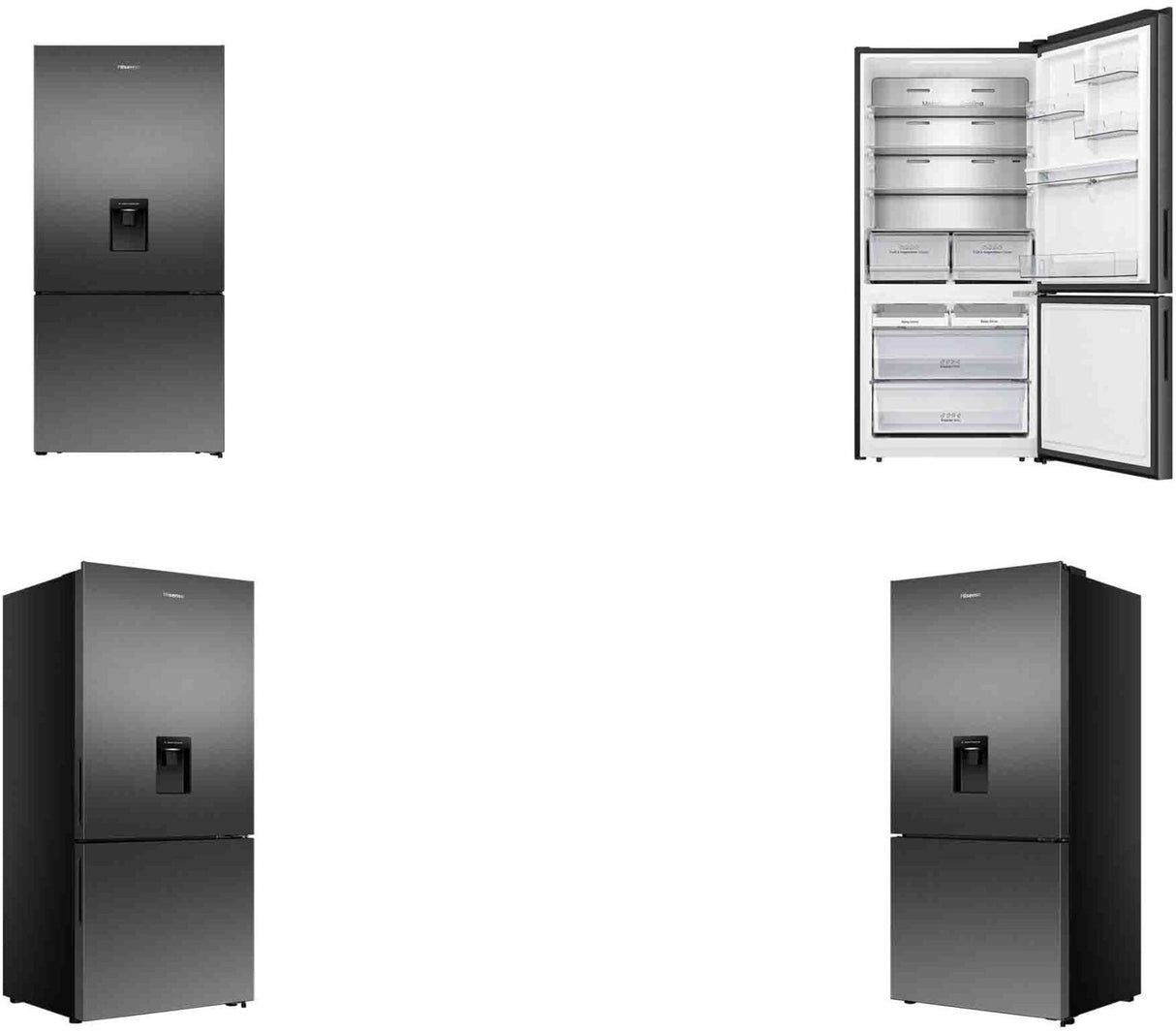 Hisense 500L Pureflat Bottom Mount Refrigerator HRBM500TBW | Greater Sydney Only