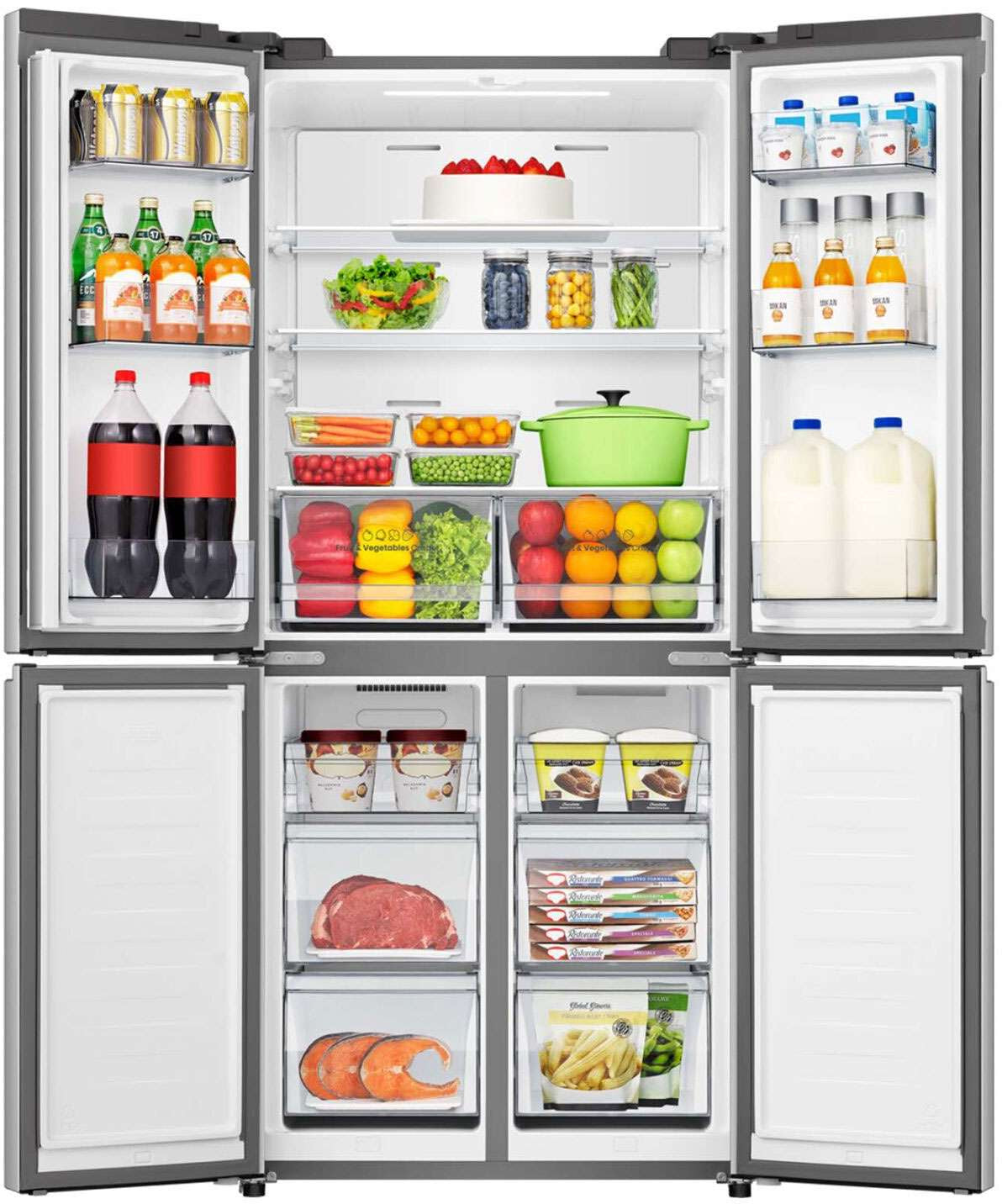 Hisense 483L PureFlat French Door Refrigerator HRCD483TS | Greater Sydney Only