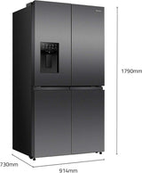 Hisense 640L PureFlex French Door Refrigerator HRCD640TBW | Greater Sydney Only