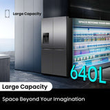 Hisense 640L PureFlex French Door Refrigerator HRCD640TBW | Greater Sydney Only
