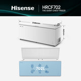Hisense 702L White Chest Freezer HRCF702 | Greater Sydney Only