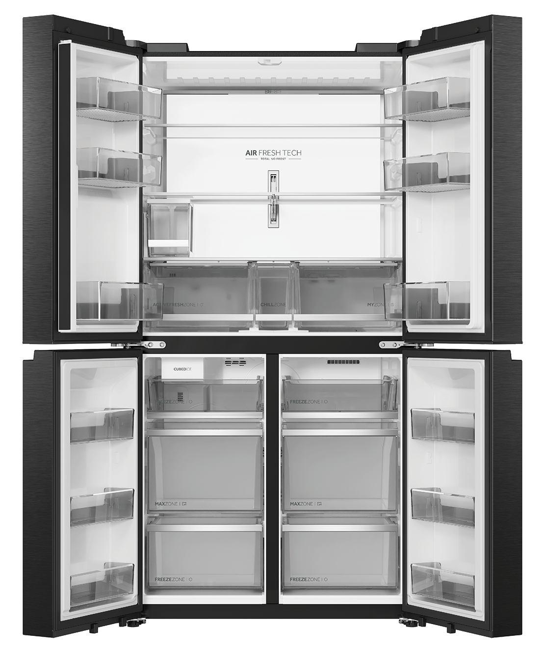 Haier 672L French Quad Door Refrigerator HRF690YNC