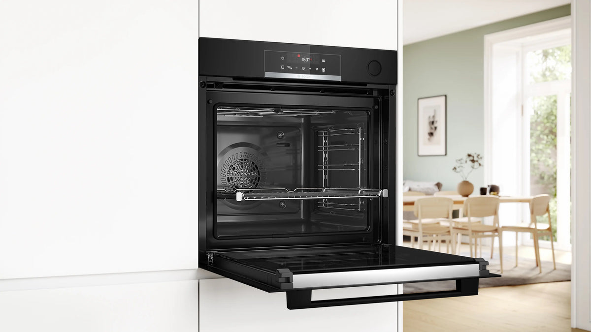 Bosch Series 6 60cm Multifunction Oven with Added Steam Black HRG572EB3A